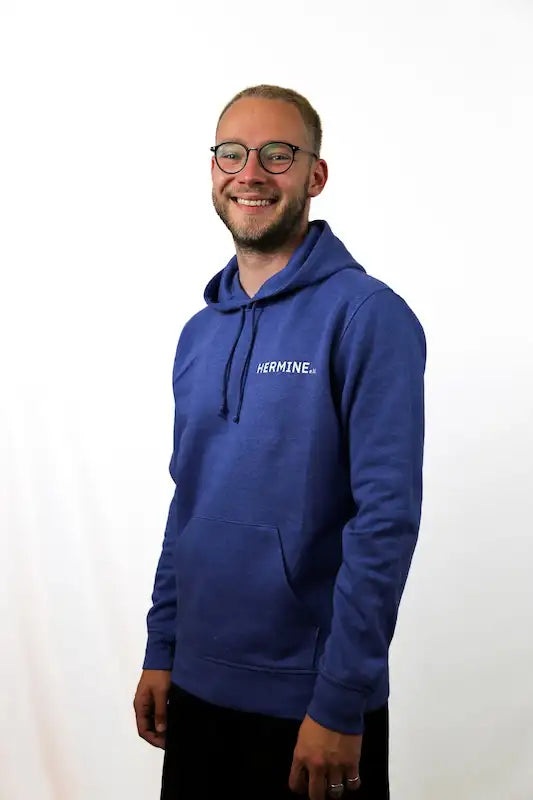 Hermine - Hoodie "Stick" (blau)